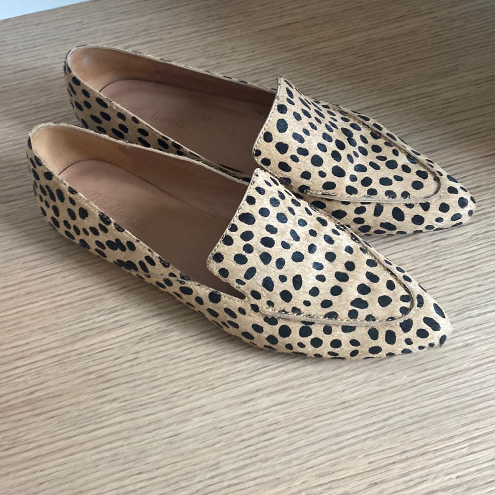 Madewell Frances Skimmer Spotted Calf Hair